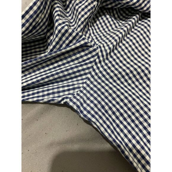 SUITSUPPLY Dress Shirt Blue Gingham Plaid Egyptian Cotton Size 15‎ 1/2 L - 39/7 - Picture 9 of 10